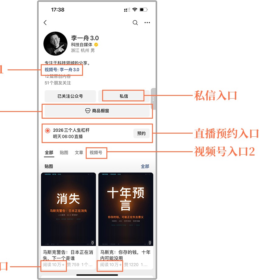 公众号主页解剖：贴图号的六个流量入口